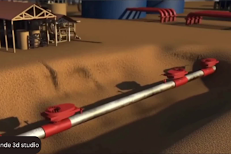 create realistic 3d industrial oil and gas animation, refinery pipeline process