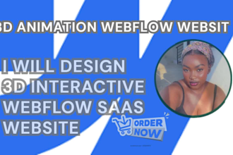 design 3d animated webflow website with gsap lottie animations for saas founders