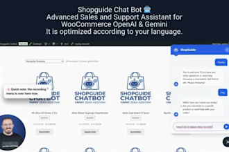 setup an ai woocommerce chatbot for personalized product recommendations
