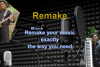create or remake instrumental of any songs