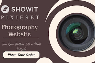 design a photography showit website showit template showit designer pixieset