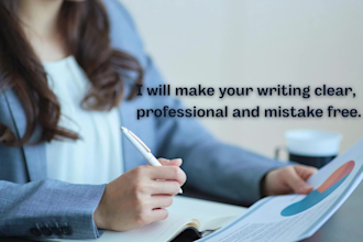 proofread and edit your CV or document