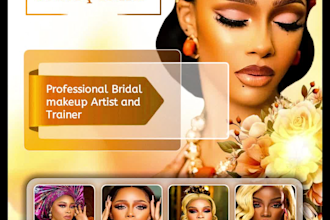 design luxury beauty flyers and cosmetic packaging