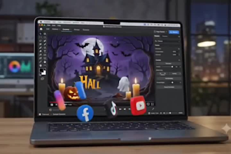 create halloween promo video for party event business social media video ads