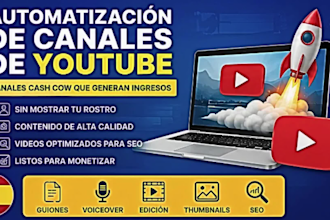 hacer youtube automatizacion espanol cash cow canal spanish videos