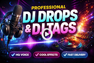 record professional dj drops and trap producer tags for phonk