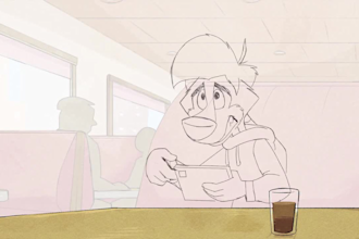 create 2d traditional animation, frame by frame, hand drawn