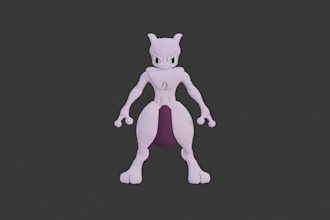 model characters or objects for games