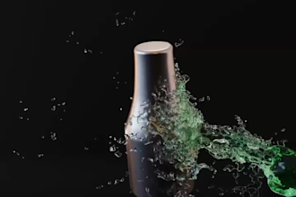 create cinematic 3d water simulation water simulation 3d product animation cgi