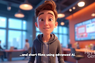 create disney pixar style 3d ai animated video ads and short films