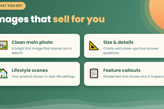 design etsy and shopify product listing images and mockups