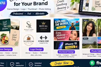 creat creative canva designs for you