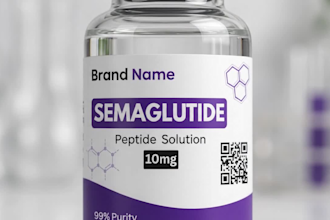 premium peptide vial labels and editable canva templates
