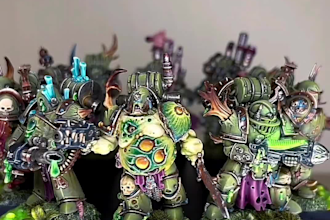 paint your death guard, soulblight gravelords and flesh eater courts minis