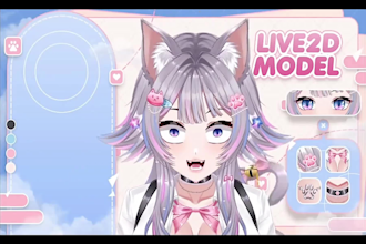 design, rig 3d vtuber model vseeface live2d model anime nsfw vtuber vtube studio
