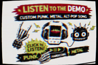 create a custom pop punk emo punk song from your story
