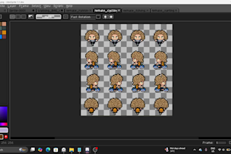 create pixel art characters and animations