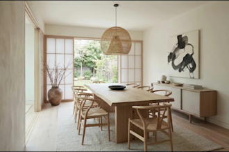 create ai japandi interior visuals for home and real estate