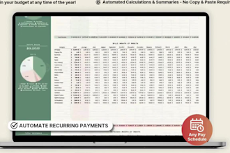 create you a ready to use excel or google spreadsheet etsy templete to sell, vba