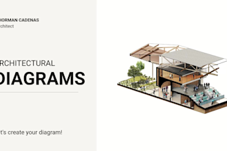 design detailed axonometric diagrams for architectural projects