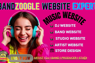 design bandzoogle website band website music website and bandzoogle store