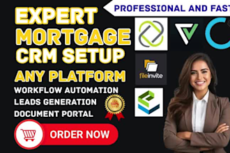 setup mortgage crm creditonline qualia creatio lendingpad jungo plaid fileinvite
