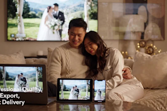 professionally edit wedding videos into cinematic films