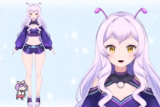 design and rig custom live 2d vtuber model 3d vtuber live2d vtuber rigging model