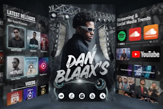 design epk, media kit, press kit and animated epk