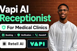 vapi ai phone receptionist medical practices clinics appointment booking CRM