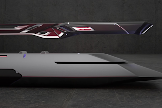 create aaa high poly and game ready 3d weapon models for game engine