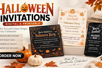 design halloween invitation card create invite for halloween season
