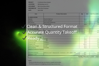 create professional boq for your project in excel