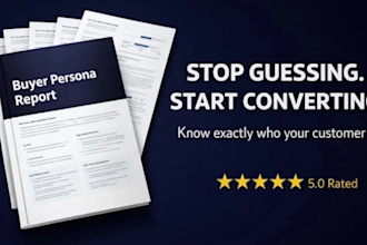create data driven buyer personas with detailed market research