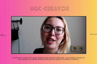 authentische ugc video ads für social media auf deutsch und englisch