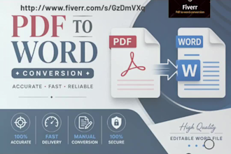 fast and accurate PDF to editable word docx conversion service