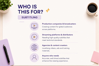 create, translate or edit professional subtitles