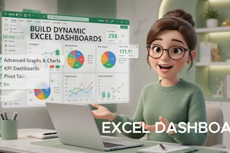 do build dynamic excel dashboards, advanced excel graphs and charts