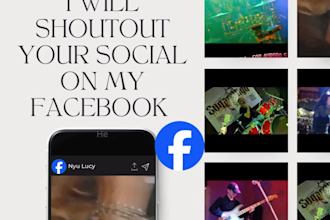 give you a facebook shoutout to my audience