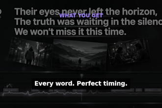 add subtitles, closed captions and srt files with perfect timing