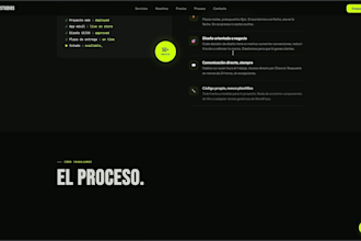 crearé una página web profesional y moderna para tu negocio