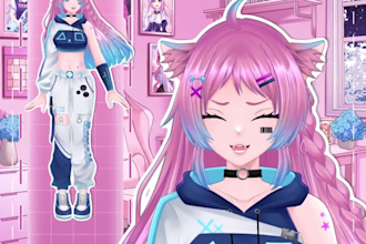 create streaming avatar live2d vtuber model pngtuber commissions and rigging
