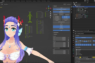 facial animate,facs for talkinghead,rig3d for livestream,webbased glb avatar,vrm