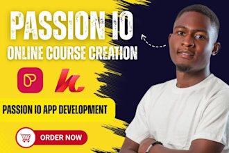 build online course passion io mobile app passion app online course website