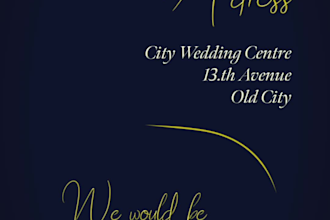 create digital wedding invitation video and animated save the date card