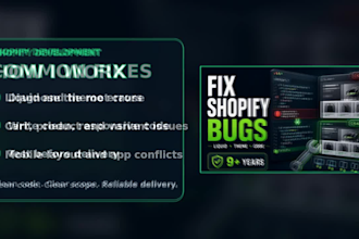 fix shopify bugs, liquid errors and custom code