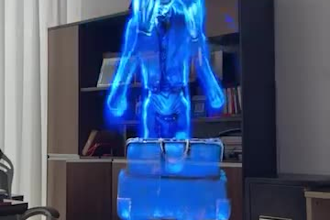 create spooky halloween displays, 3d hologram visuals and haunted effects