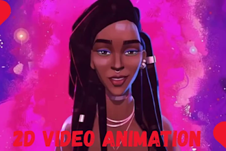 2d music video animation, 2d cartoon animation, cartoon video, anime animation