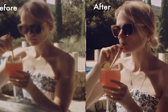 upscale sharpen, denoise, enhance old damages video to 4k 8k 1080p with topaz ai