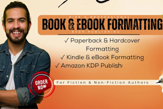 do professional ebook formatting, ebook publishing, paperback formatting